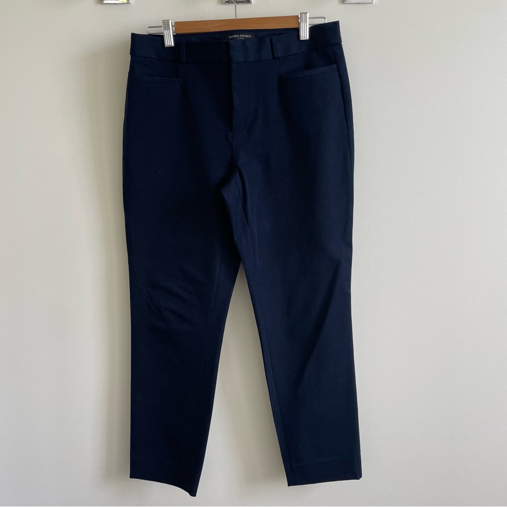 Banana Republic Sloan navy slim pant